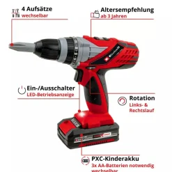 Einhell Kids Kinder-Akkuschrauber