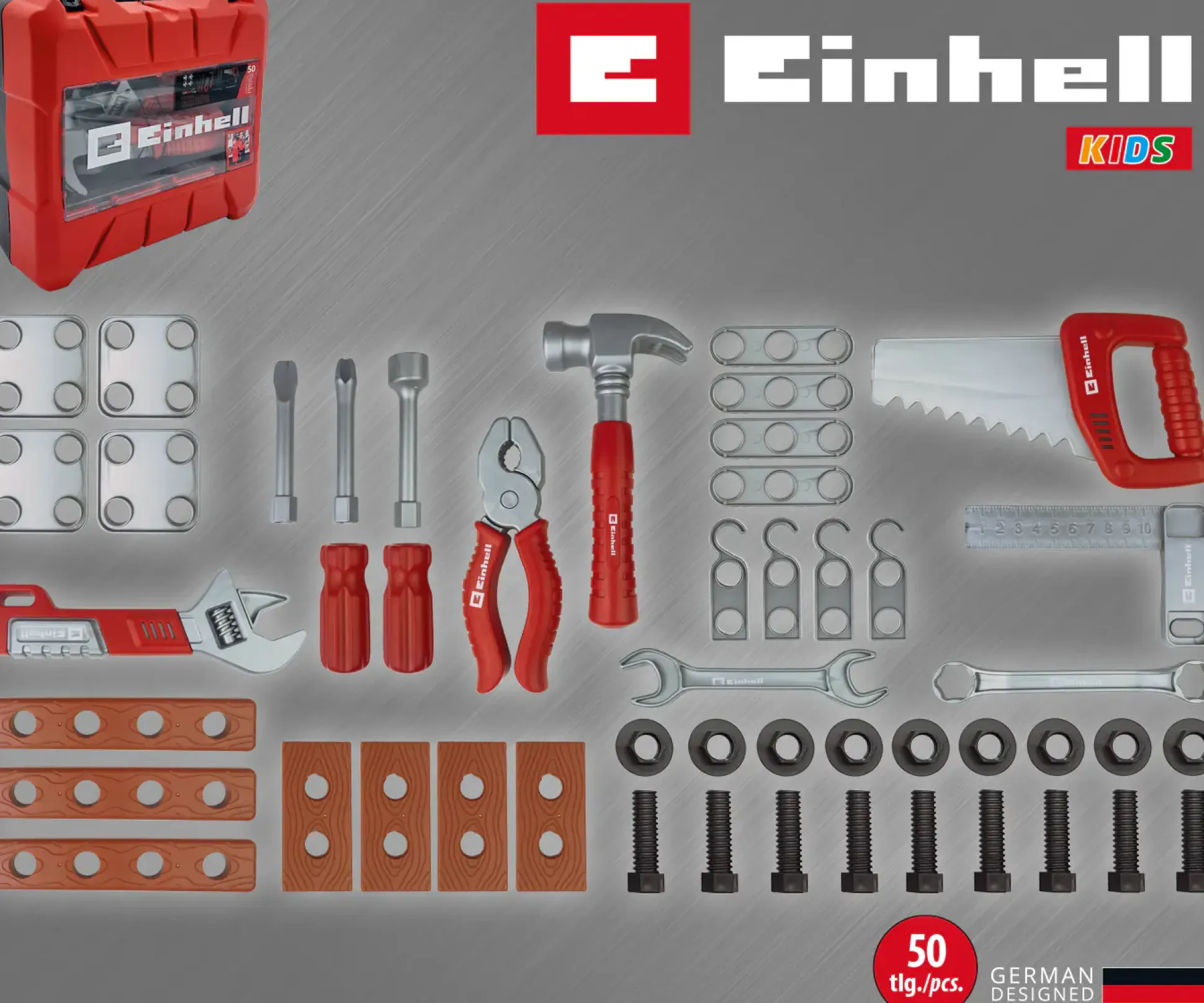 Einhell Kids Kinder-Werkzeugkoffer 50-teilig