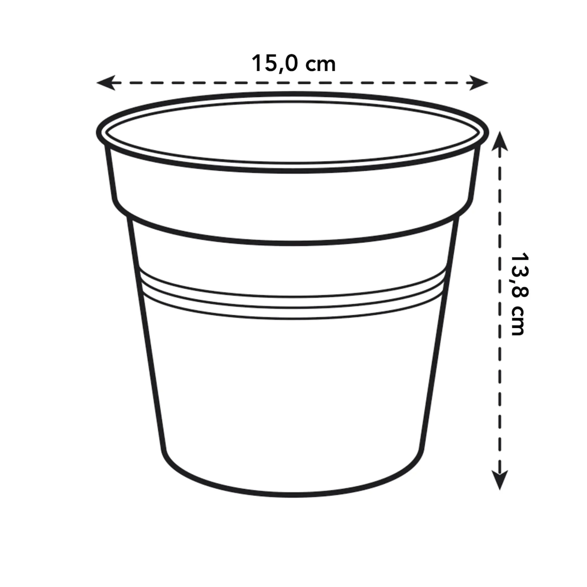 Elho Anzuchtstopf Green Basics Ø 15 cm grün