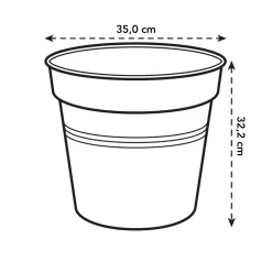 Elho Anzuchtstopf Green Basics Ø 35 cm grün
