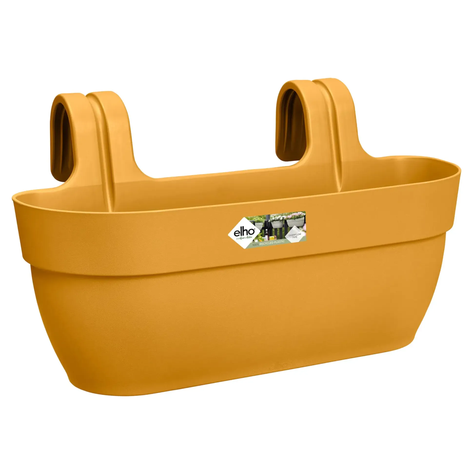 Elho Blumentopf zum Hängen Kunststoff gelb 46 x 24,1 x 26,5 cm Vibia Campana Easy Large