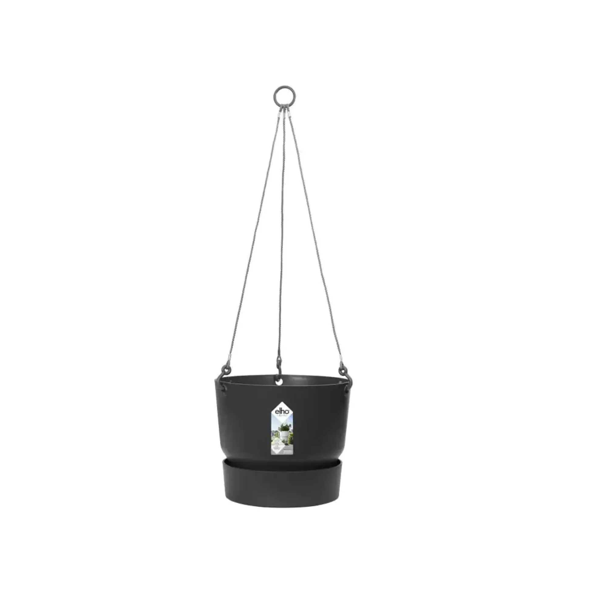 Elho Hängeampel Greenville schwarz Ø 24 cm