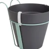 Elho Pflanztopf Loft Urban mit Balkonhalter Ø 20 x 20 cm anthrazit
