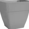 Elho Pflanztopf Vibia Quadrat 28,8 x 28,8 x 28,2 cm anthrzait