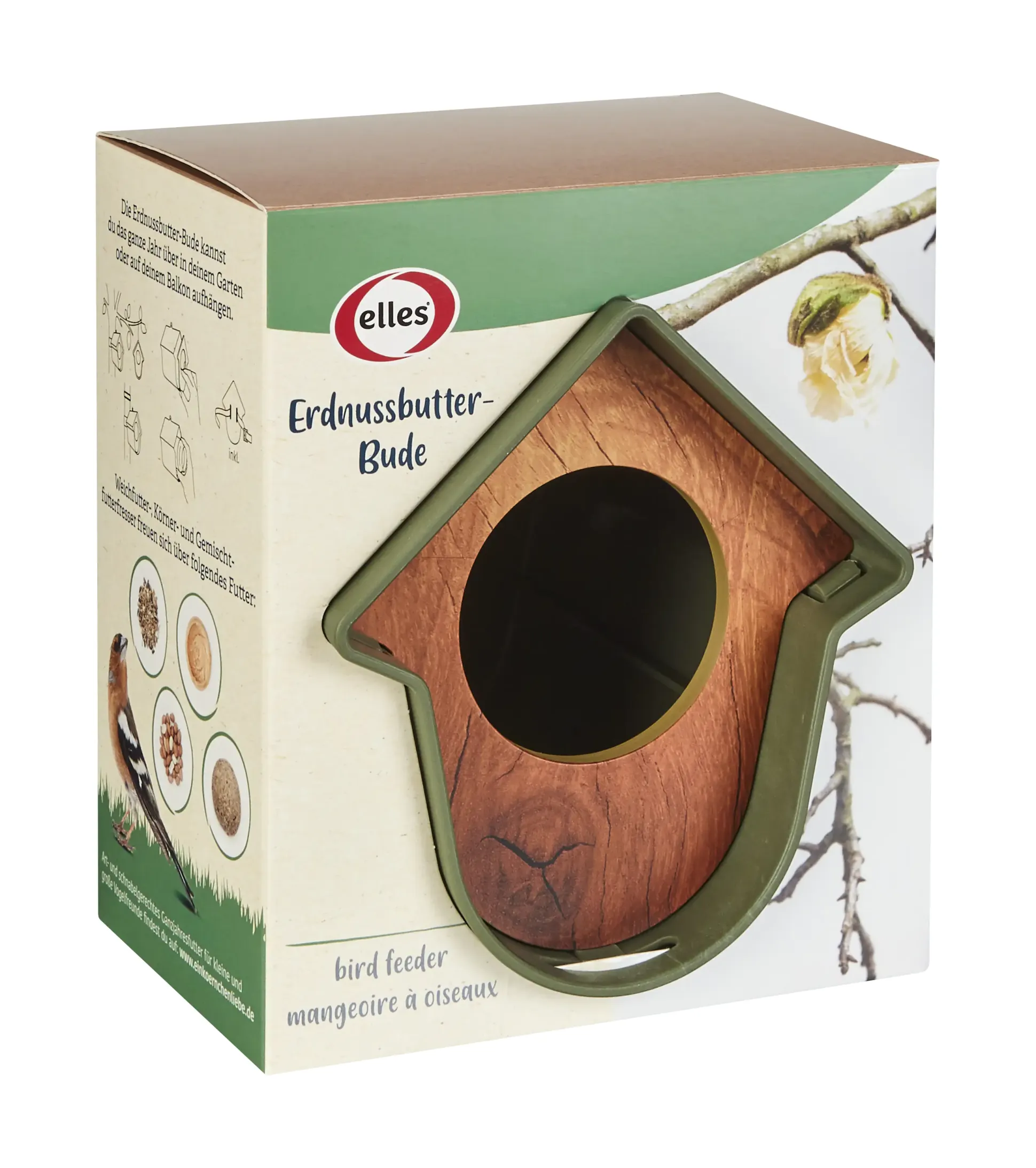 Elles Vogelfutterspender Erdnussbutter-Bude