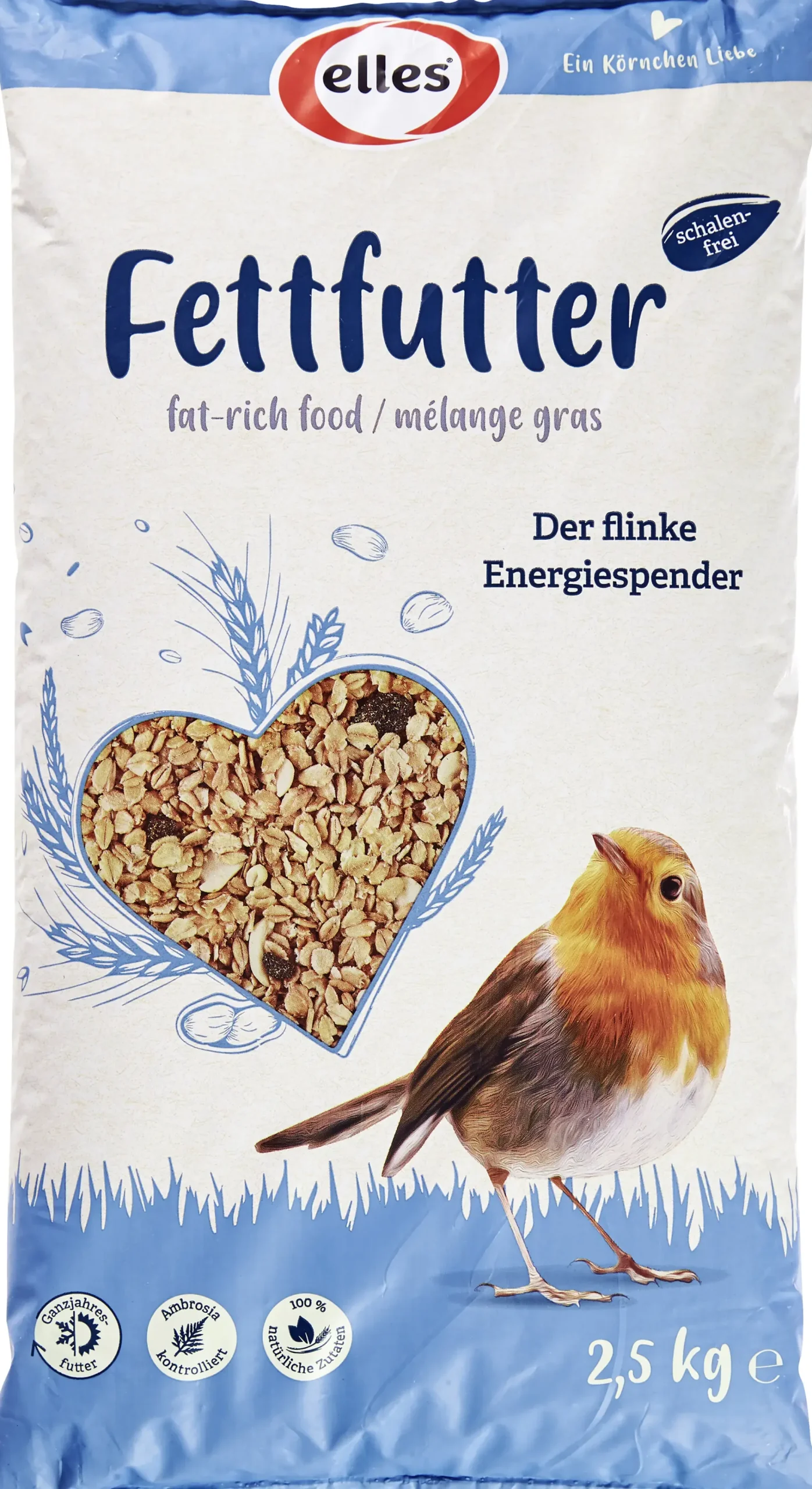 Elles Wildvogelfutter Fettfutter 2,5 kg