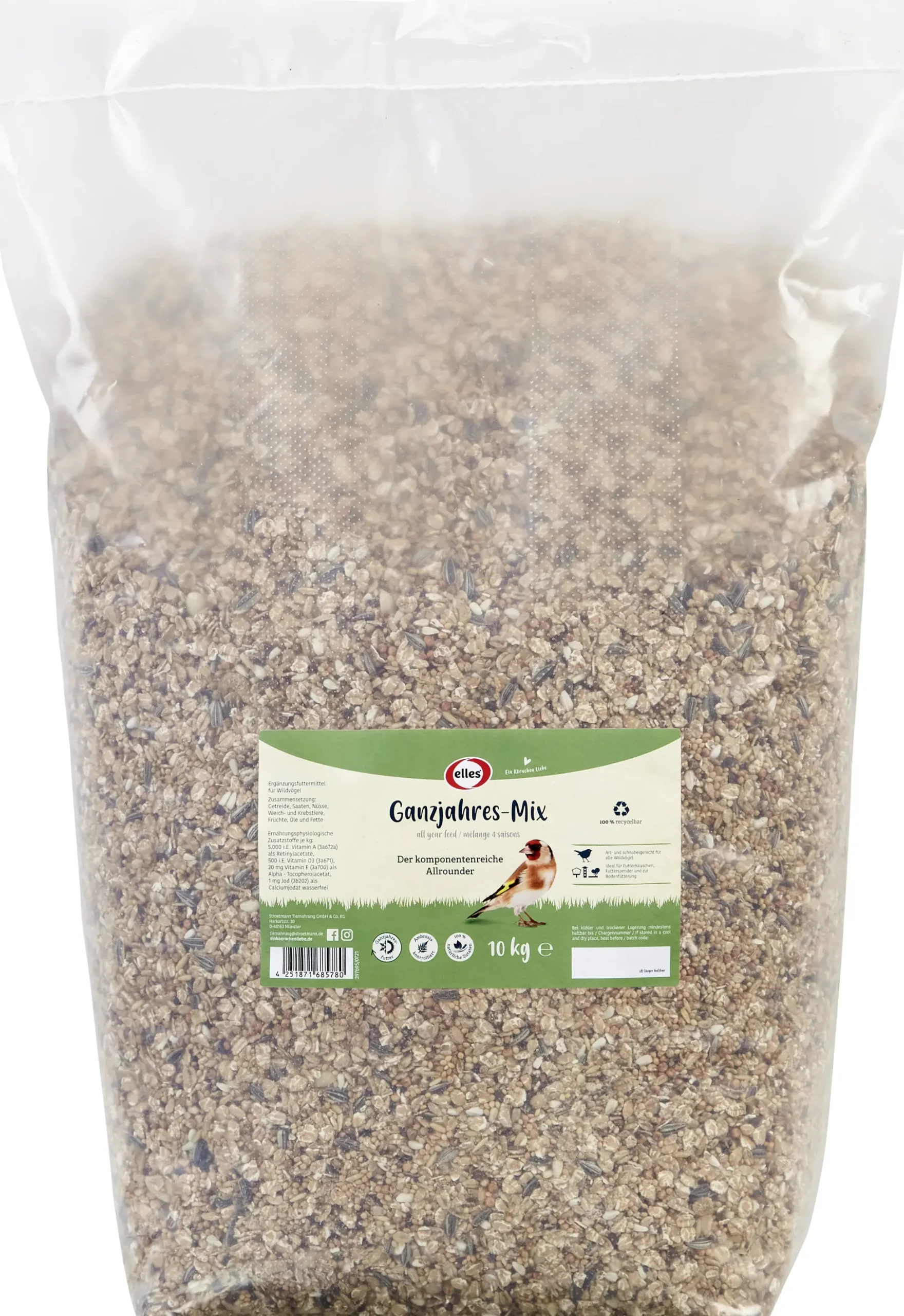 Elles Wildvogelfutter Ganzjahres-Mix 10 kg