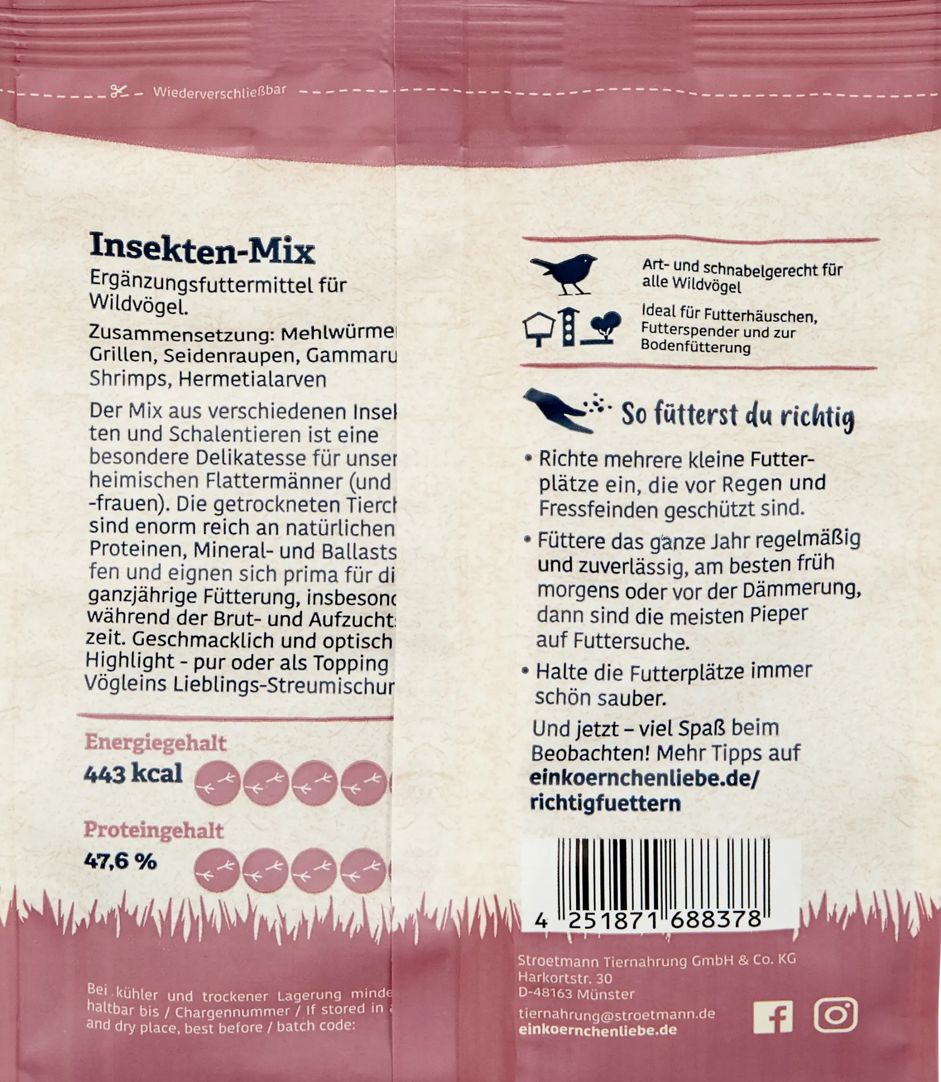 Elles Wildvogelfutter Insektenmix 125 g