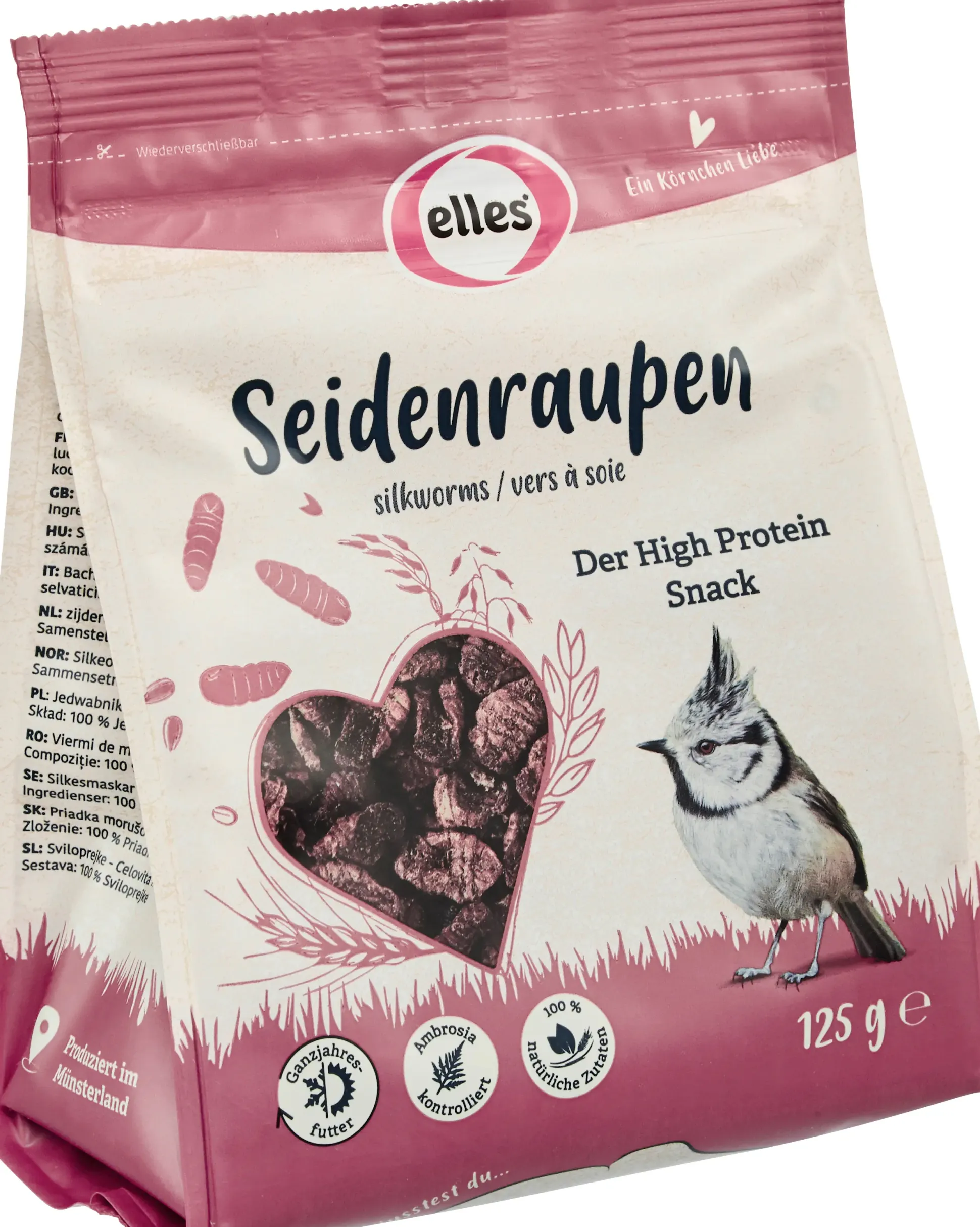 Elles Wildvogelfutter Seidenraupen 125 g