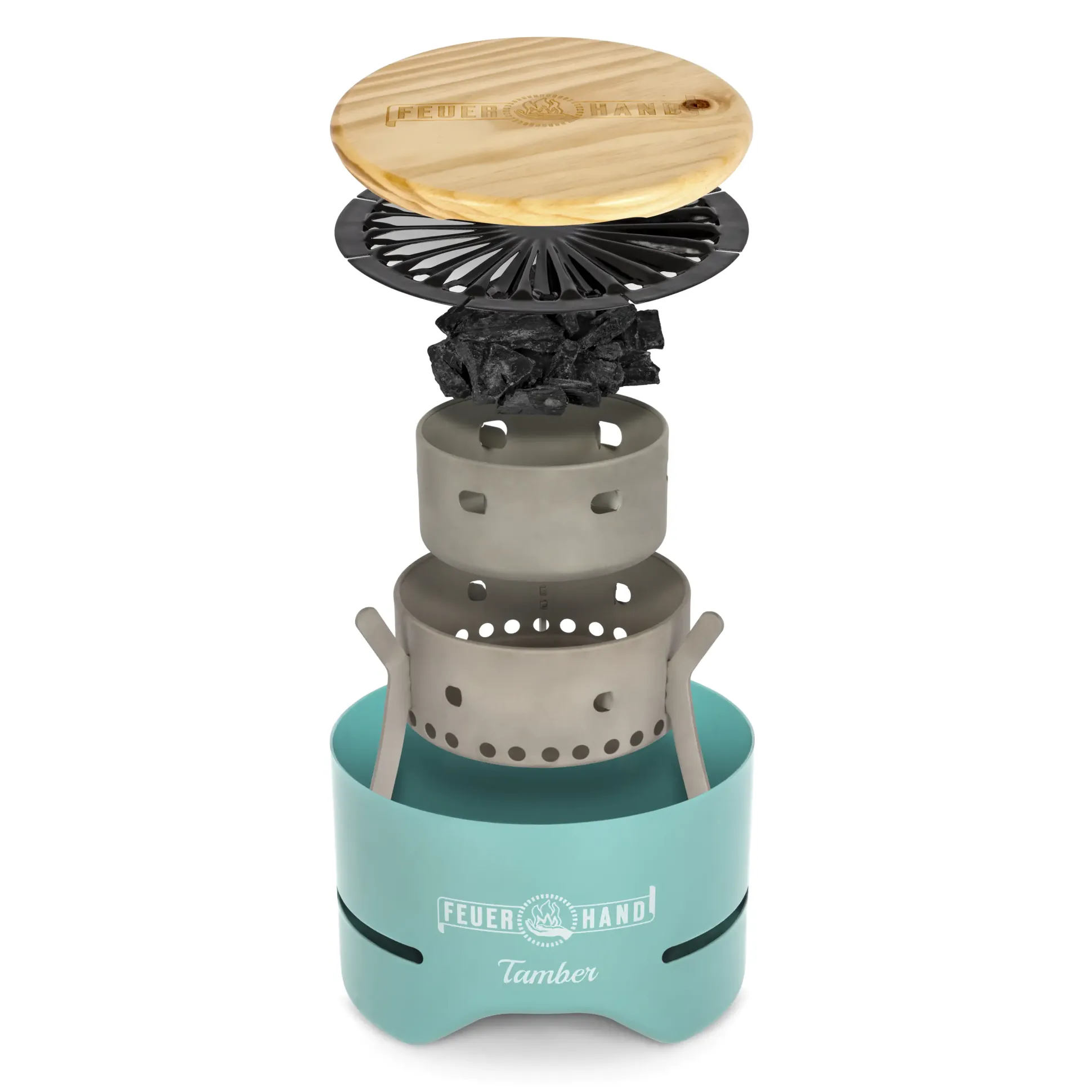 Feuerhand Tischgrill Tamber light green
