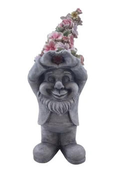 Figur Blumen Zwerg H57cm Polyresin 57 x 21,5 x 20,5 cm bunt