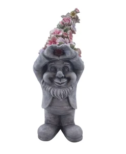 Figur Blumen Zwerg H37cm Polyresin 37 x 15 x 14 cm bunt