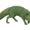 Figur Fuchs stehend, Polyresin 31 x 21 x 60 cm grün