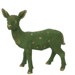 Figur Rehkitz Polyresin 46 x 17 x 42 cm grün