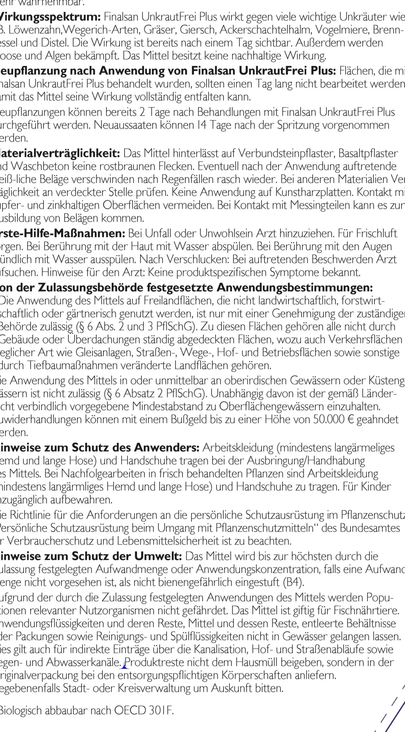 Finalsan UnkrautfreiPlus 1 L