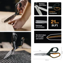 Fiskars Hochleistungsschere PowerArc 21 cm