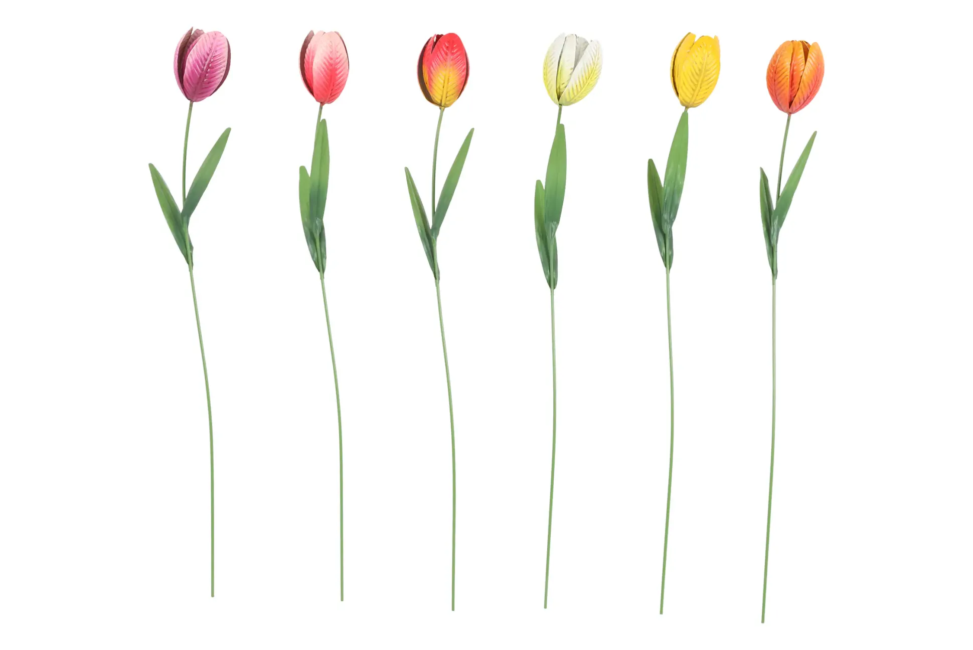 Flamingo Gartenstecker Tulipa Metall 10 x 60 cm mehrfarbig