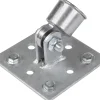 Floraworld Bodenplatte Zaunpfosten mit Gelenk 10 x 10 cm feuerverzinkt