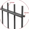 Floraworld Doppelstabmatten-Zaun Premium 251 x 143 cm anthrazit 8/6/8