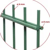 Floraworld Doppelstabmatten-Zaun Premium 251 x 203 cm moosgrün 8/6/8