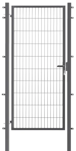 Floraworld Gartentor Comfort inkl. 2 Pfosten 100 x 200 cm anthrazit