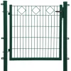 Floraworld Gartentor Dekor Comfort Karo 100 x 100 cm moosgrün
