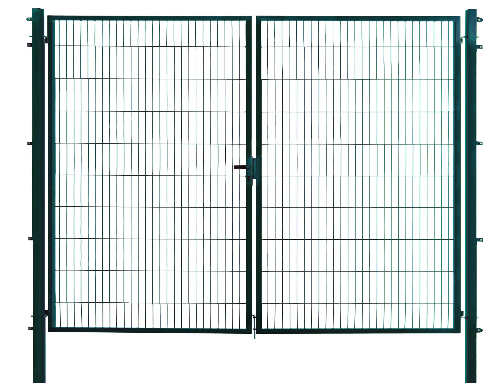 Floraworld Gartentor doppelflügelig Comfort inkl. 2 Pfosten 300 x 200 cm moosgrün