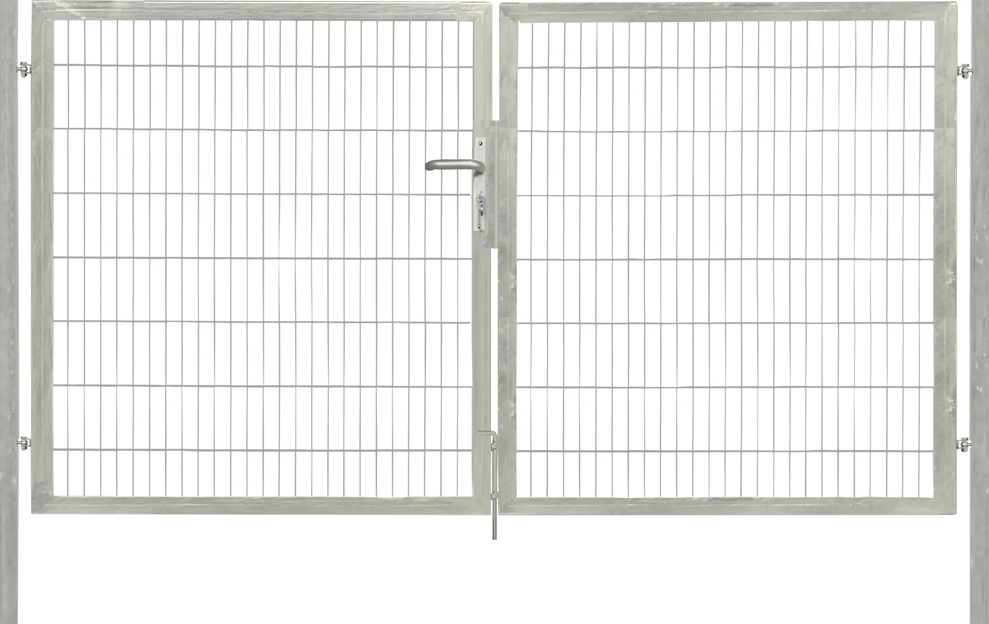 Floraworld Gartentor doppelflügelig Premium inkl. 2 Pfosten 300 x 160 cm feuerverzinkt