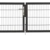 Floraworld Gartentor doppelflügelig Premium 300 x 80 cm anthrazit