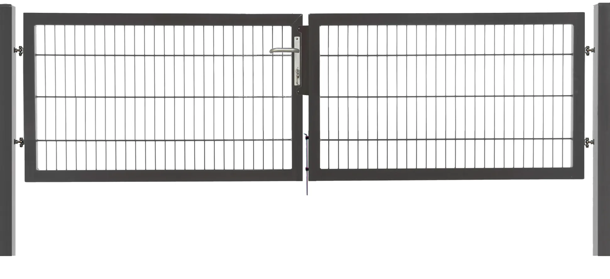 Floraworld Gartentor doppelflügelig Premium 300 x 80 cm anthrazit