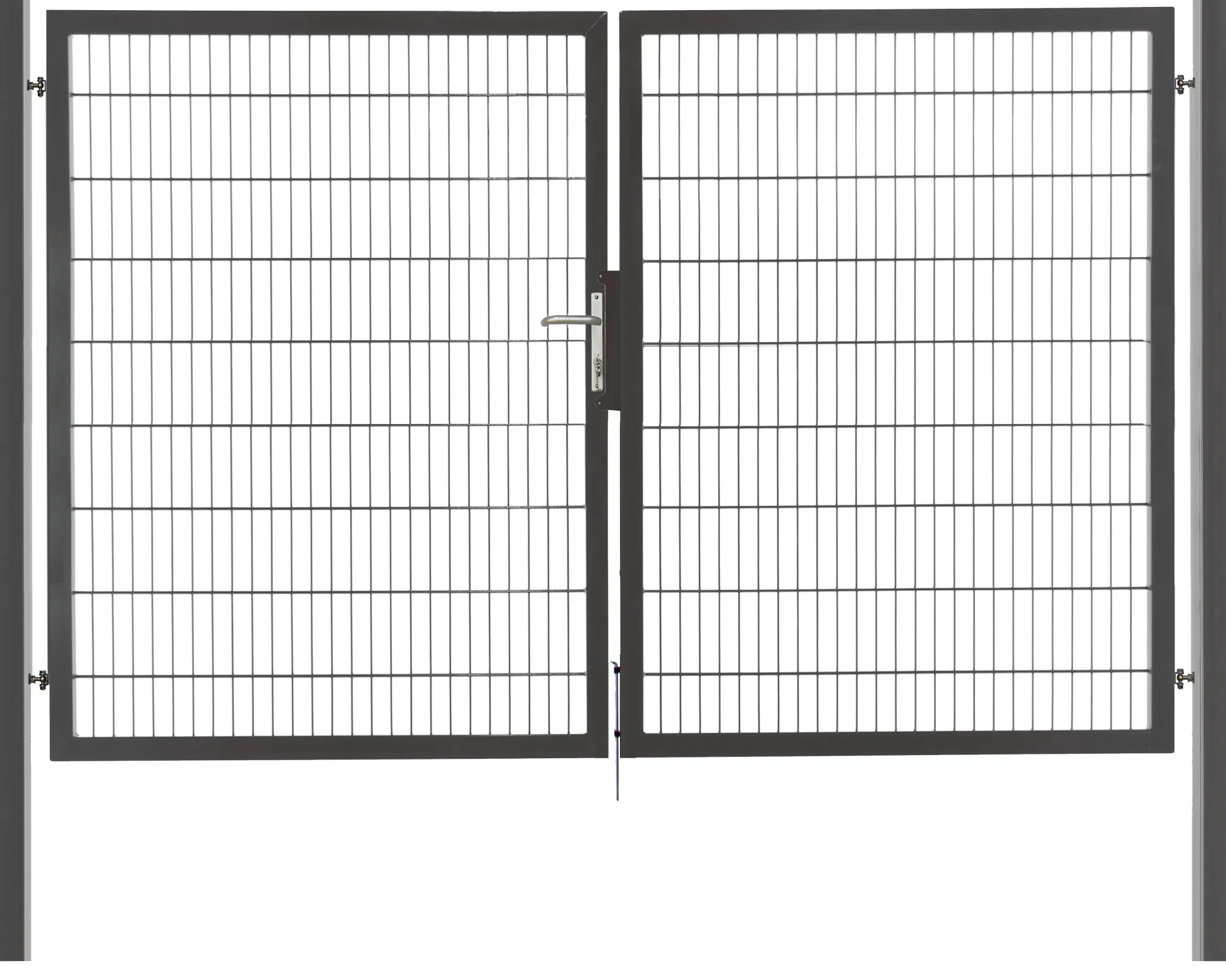 Floraworld Gartentor doppelflügelig Premium inkl. 2 Pfosten 300 x 180 cm anthrazit