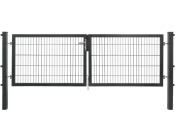 Floraworld Gartentor doppelflügelig Premium 300 x 100 cm anthrazit