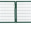 Floraworld Gartentor doppelflügelig Premium 300 x 140 cm moosgrün