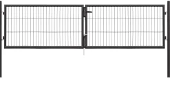 Floraworld Gartentor doppelflügelig Classic 300 x 75 cm anthrazit