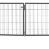 Floraworld Gartentor doppelflügelig Comfort 300 x 100 cm anthrazit