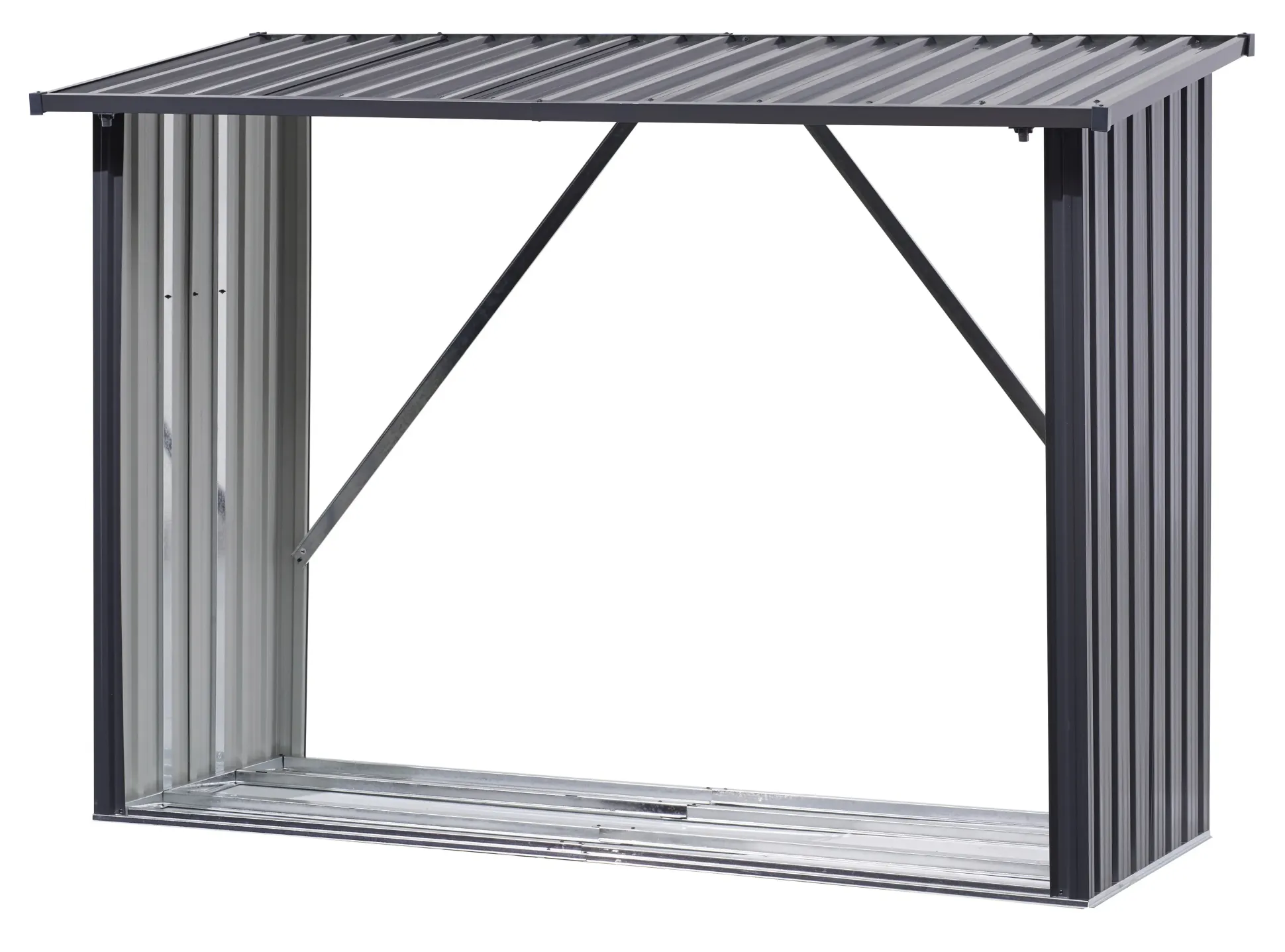 Floraworld Kaminholzregal XL anthrazit 217 x 89 cm