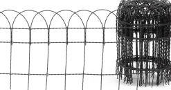 Floraworld Knotengeflecht-Zaun 10 m x 65 cm anthrazit