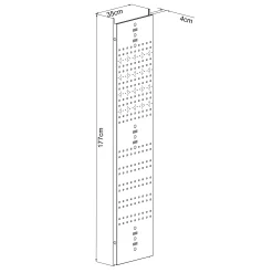 Floraworld Lochblech 2in1 für Gerätehaus verzinkt 177 cm
