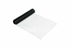Floraworld Maschendraht-Zaun 10 m x 50 cm 25 mm Maschenweite anthrazit