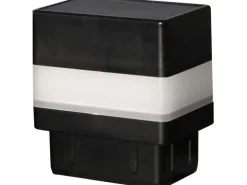 Floraworld Pfostenkappen LED-Solar für 6 x 4 cm Pfosten anthrazit - 2 Stück
