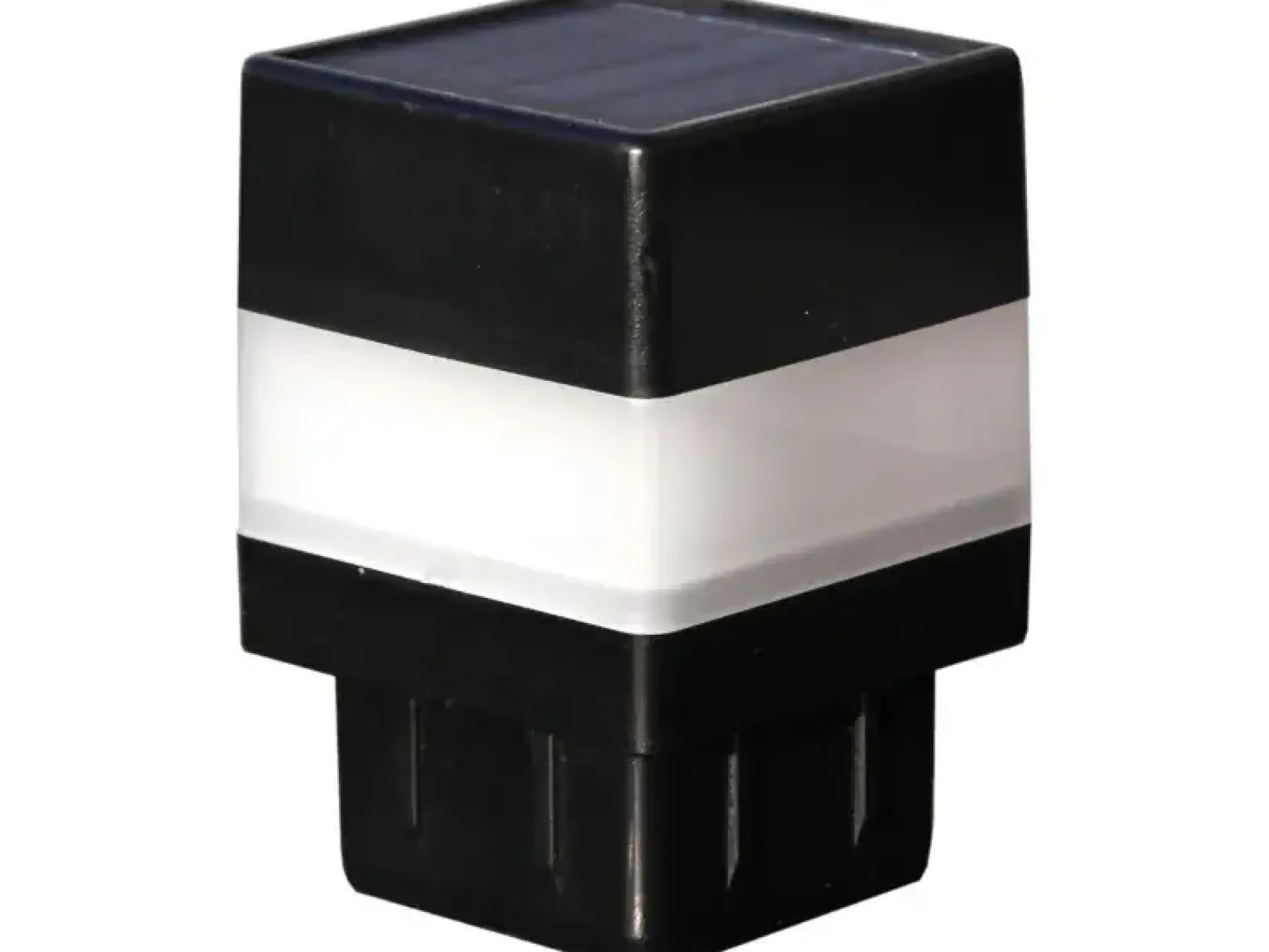 Floraworld Pfostenkappen LED-Solar für 4 x 4 cm Pfosten anthrazit - 2 Stück