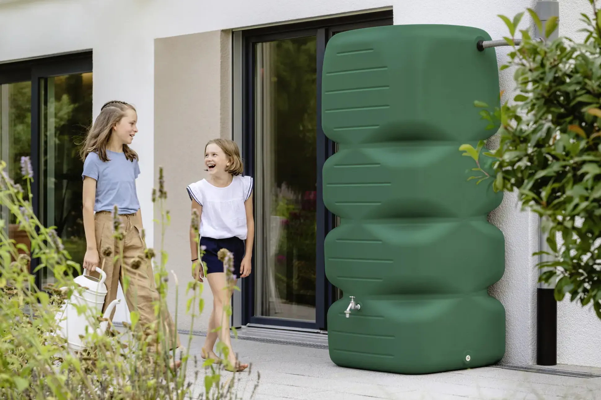 Garantia Gartentank Cubus 1.000 L dunkelgrün