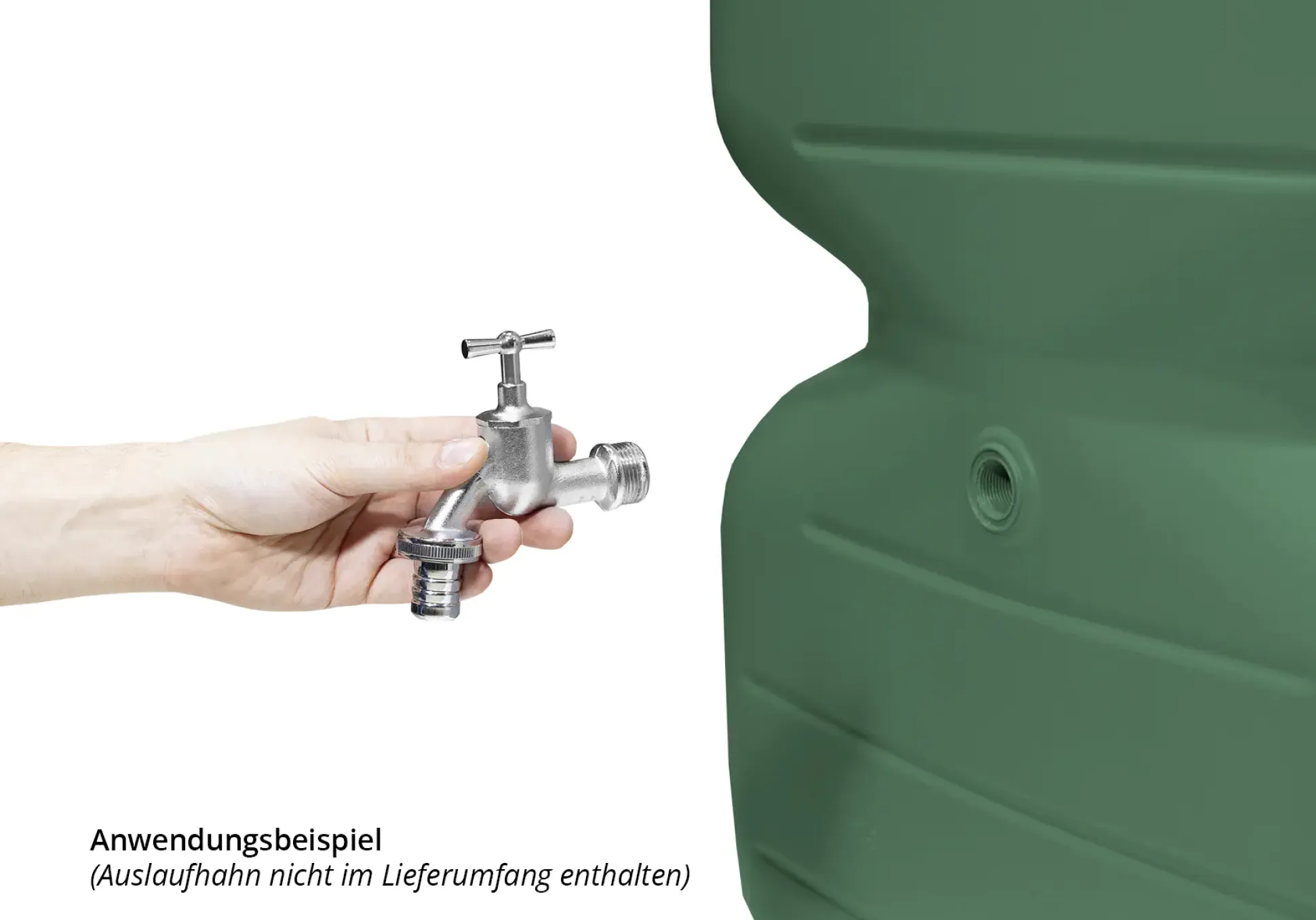 Garantia Gartentank Cubus 1.000 L dunkelgrün