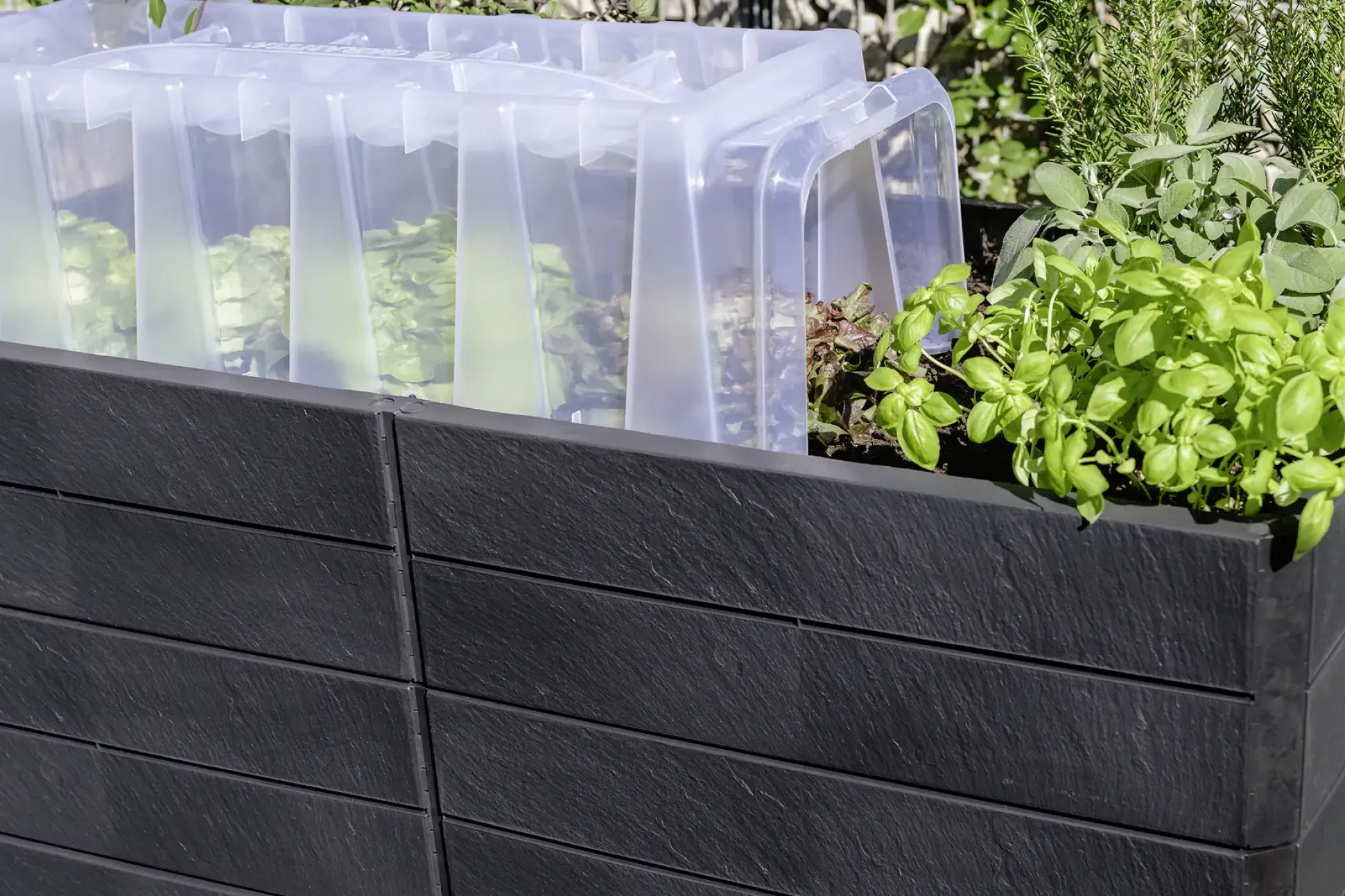 Garantia Hochbeet Ergo Quadro U L Stone