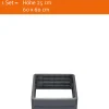 Garantia Hochbeet Ergo Quadro S 60 x 60 x 25 cm (L x B x H)