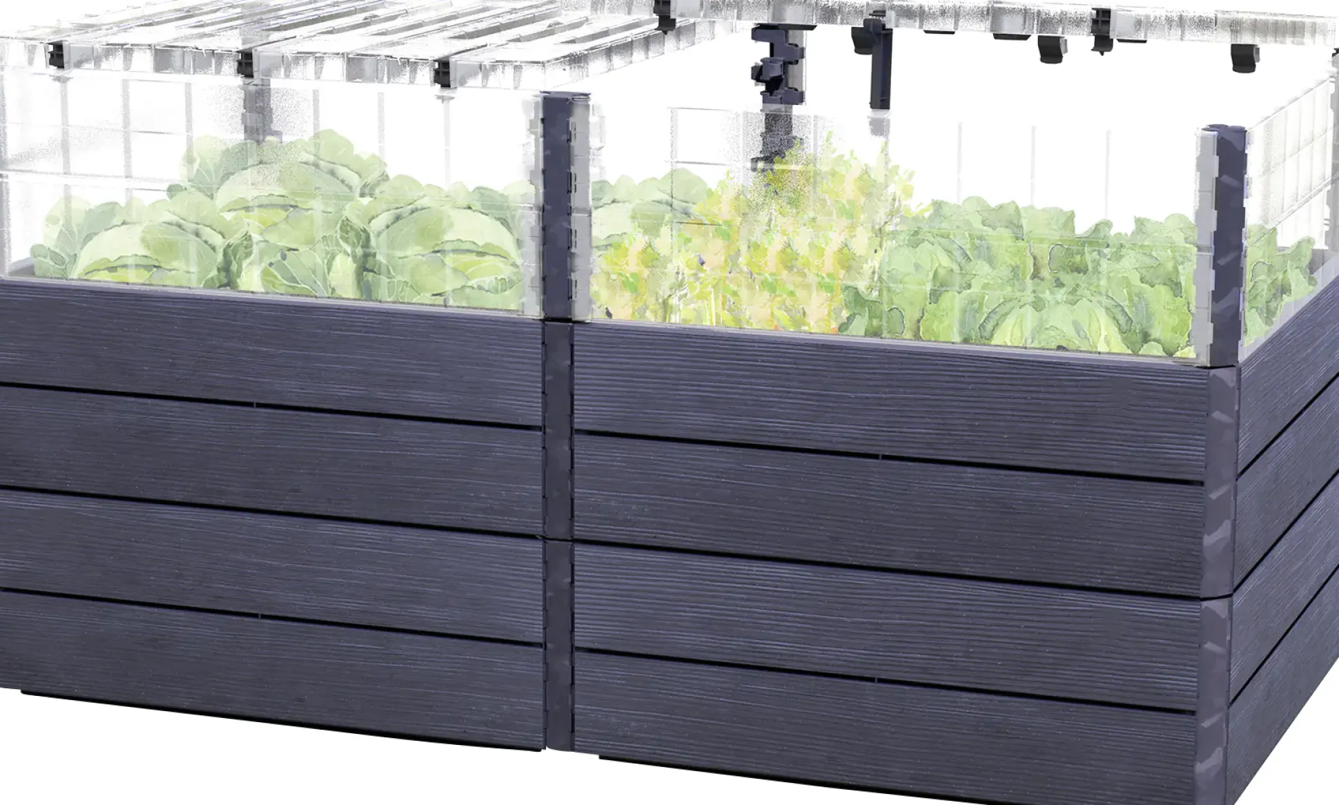 Garantia Hochbeet Ergo Quadro 2L TurboPlus Wood