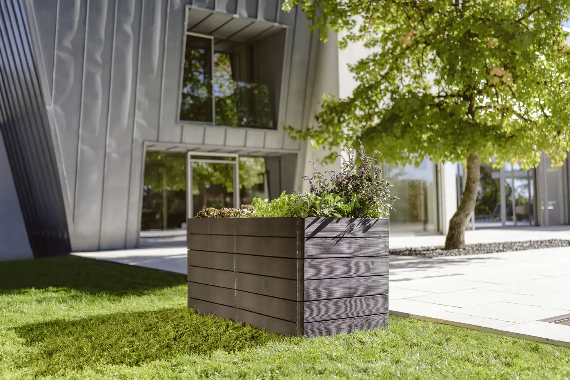 Garantia Hochbeet Ergo Quadro 2L Wood
