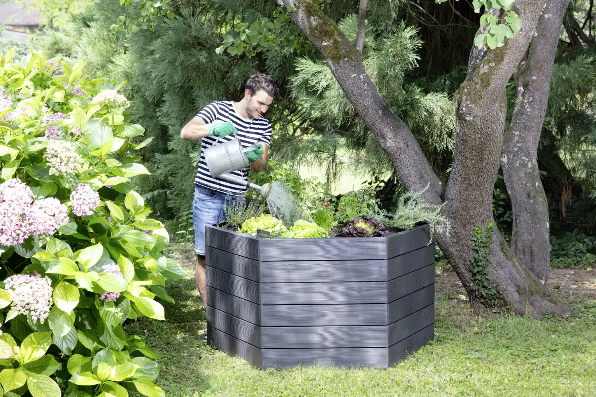 Garantia Hochbeet Ergo XL 75 mit FLORA-Wassersparsystem, 145 x 75 cm