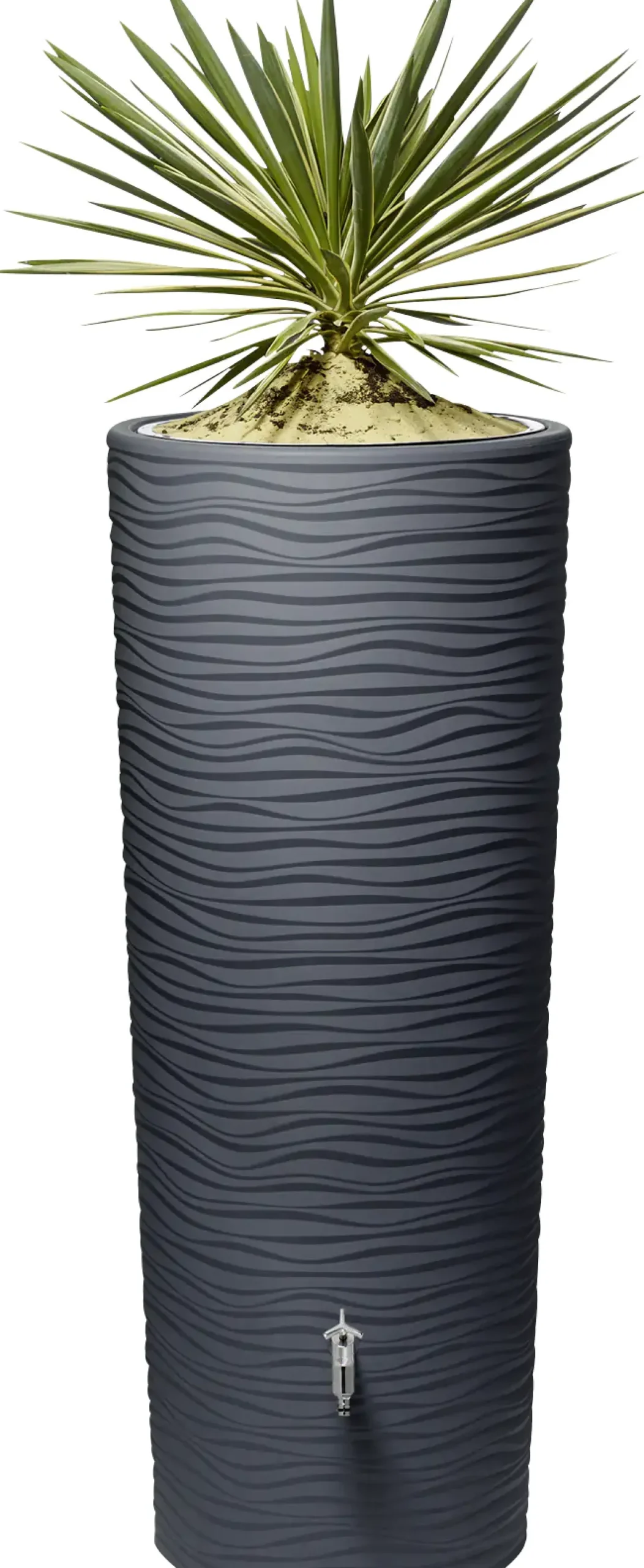 Garantia Regenspeicher Natura 2in1 350 L graphite grey mit Pflanzschale
