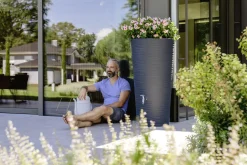 Garantia Regenspeicher Natura 2in1 210 L graphite grey mit Pflanzschale